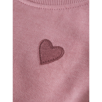 NAME IT Sweatshirt Vima Lilas Heart Embroidery